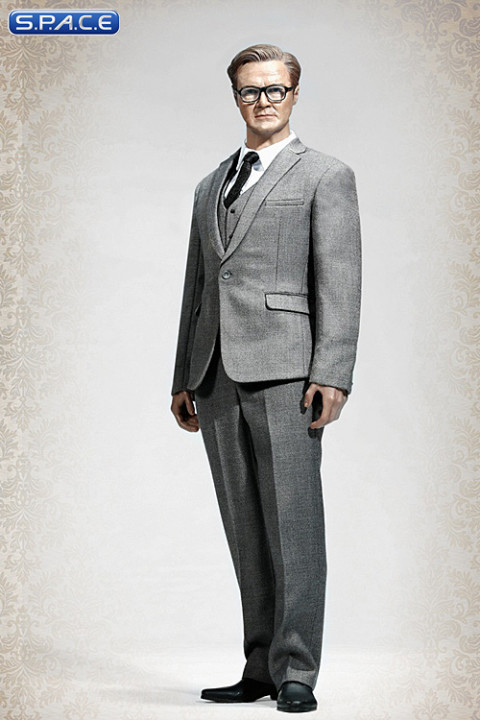 1/6 Scale light grey three-piece-Suit Set