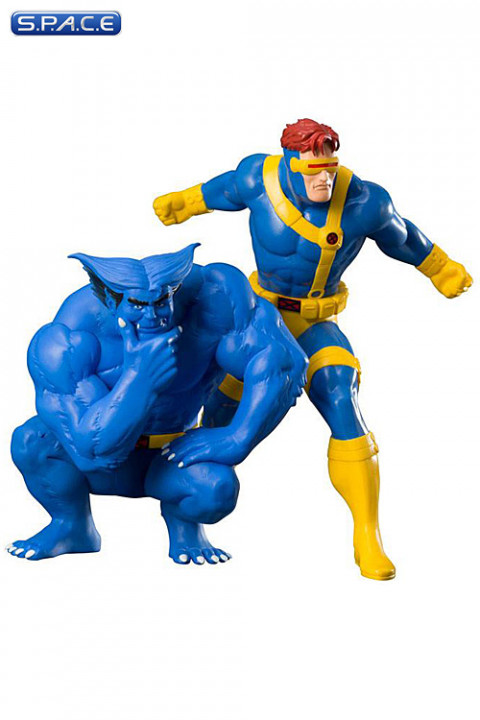 1/10 Scale Cyclops & Beast ARTFX+ Statues 2-Pack (Marvel)