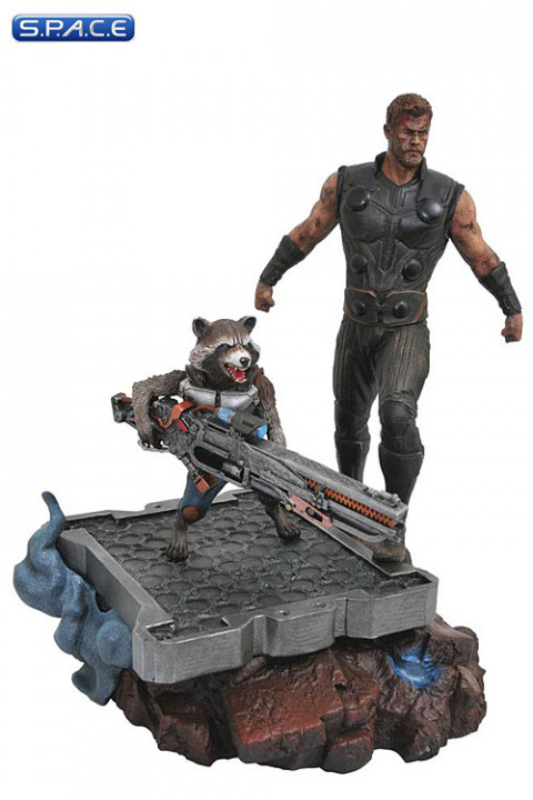 Thor & Rocket Premier Collection Statue (Avengers: Infinity War)