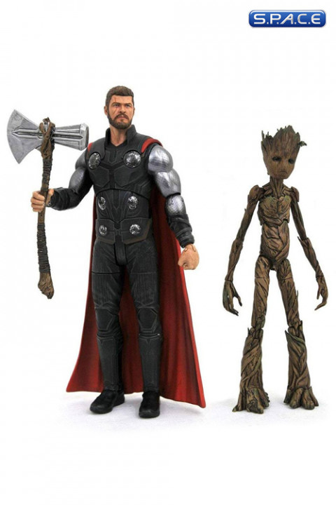 Thor & Groot Marvel Select (Avengers: Infinity War)