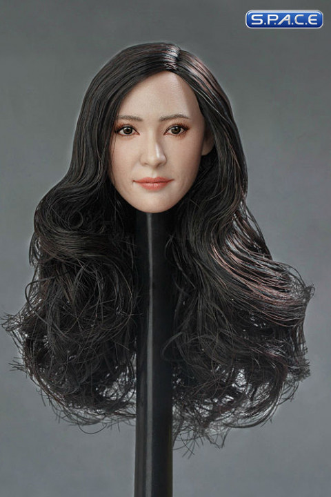 1/6 Scale Yumiko Head Sculpt (long black hair)