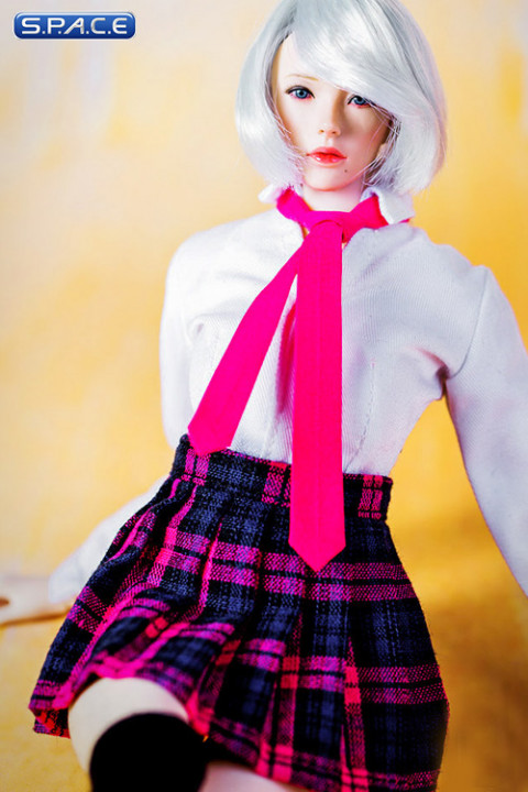 1/6 Scale Girls school uniform set pink