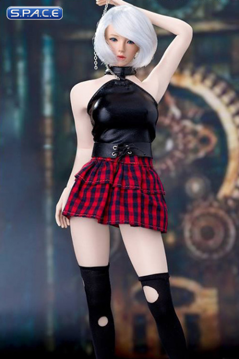 1/6 Scale Punk Girl Set with red skirt