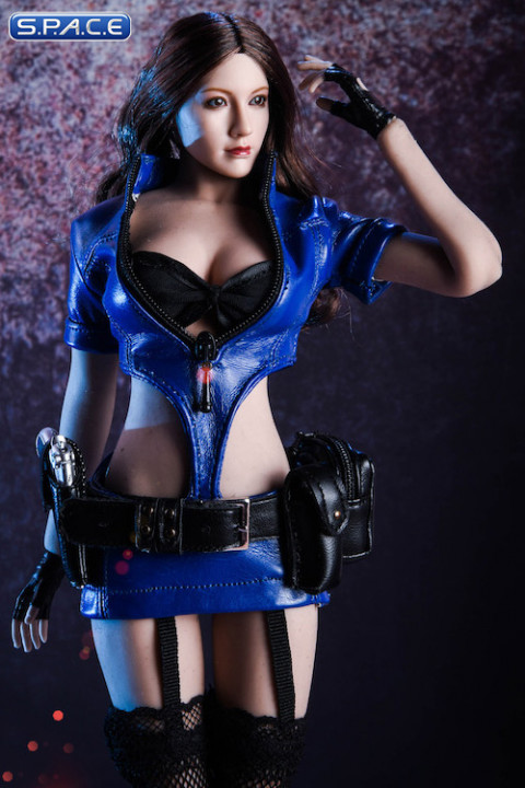 1/6 Scale sexy Policewoman Uniform blue