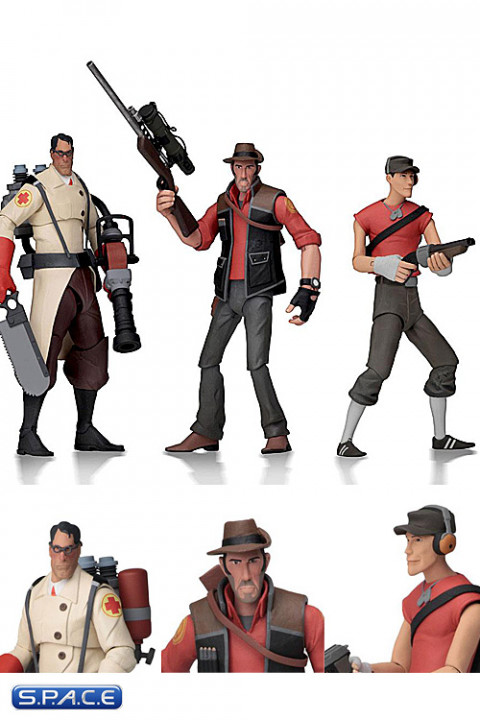 Complete Set of 3: Team Fortress 2 Series 4 (Team Fortress 2)