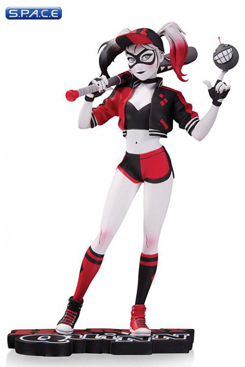 Harley Quinn red, white & black Statue by Mingjue Helen Chen (DC Comics)