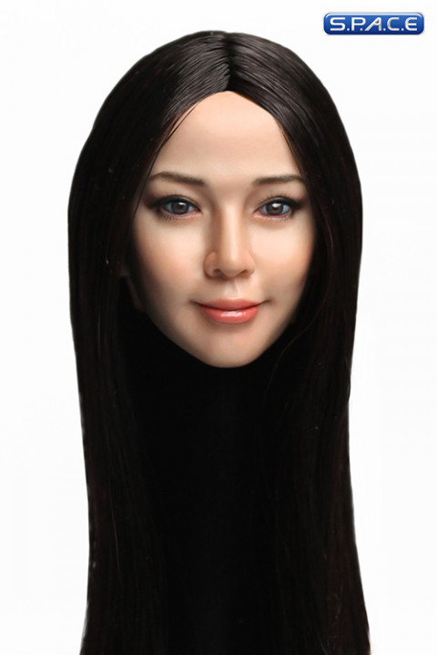 1/6 Scale Reika Head Sculpt (long black hair)