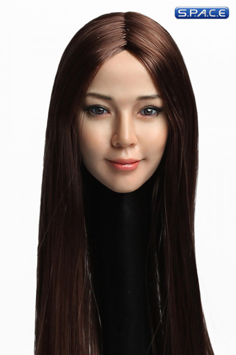 1/6 Scale Reika Head Sculpt (long brown hair)