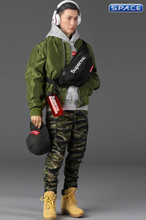 1/6 Scale Mens Street Style Flight Jacket Set