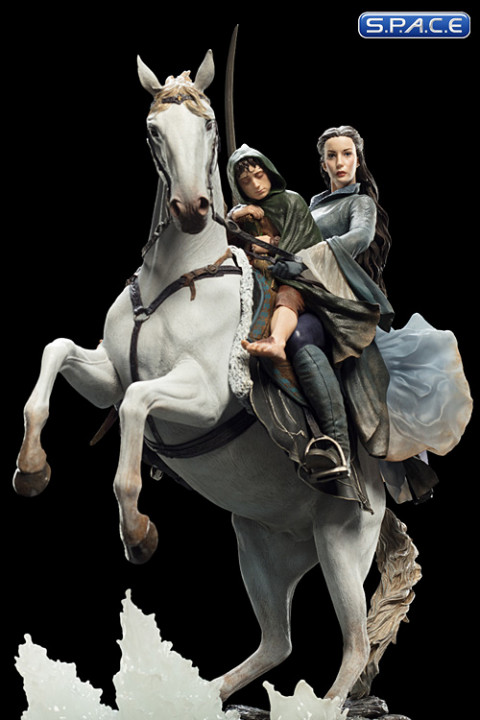 Arwen and Frodo on Asfaloth Statue (Lord of the Rings)