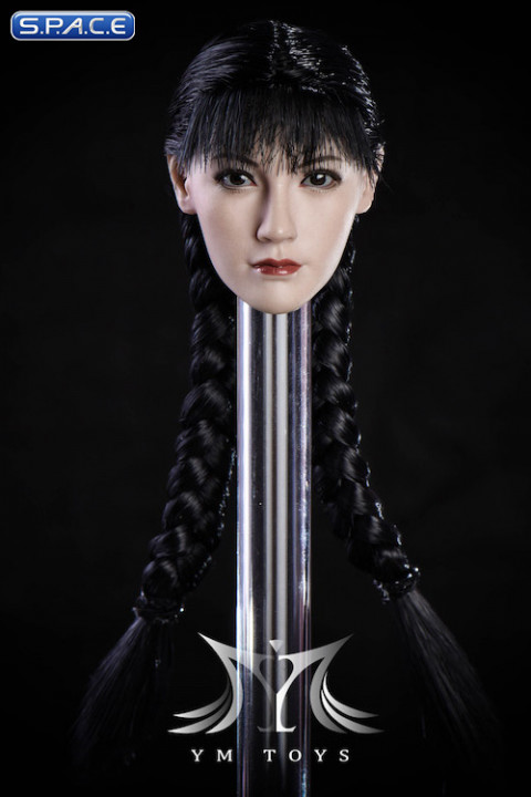 1/6 Scale Ayumi Head Sculpt (pale skin with black braids)