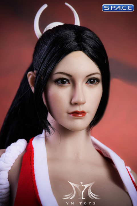 1/6 Scale Ayumi Head Sculpt (black ponytail)