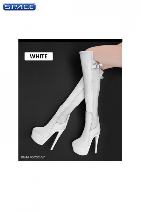 1/6 Scale Female Plateau Boots white