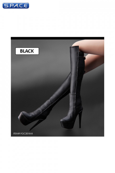 1/6 Scale Female Plateau Boots black