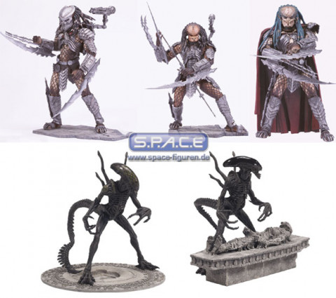 Complete Set of 5 : Alien vs. Predator Series 1