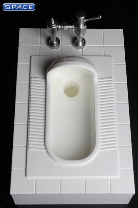 1/6 Scale clean squat toilet