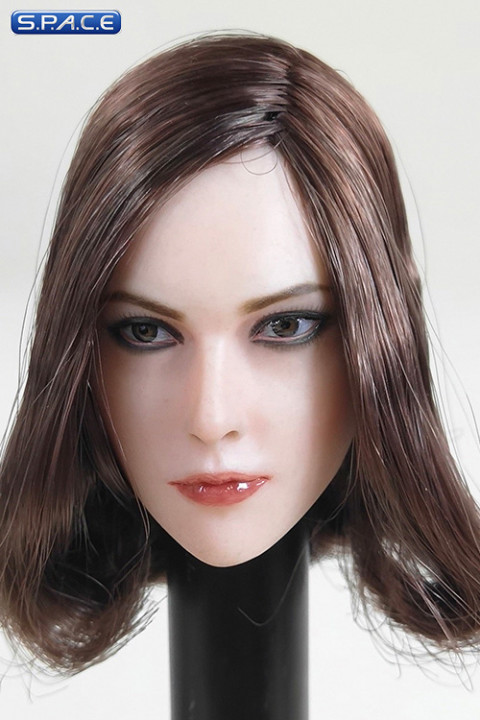 1/6 Scale Agnieszka Head Sculpt (medium-length brunette hair)