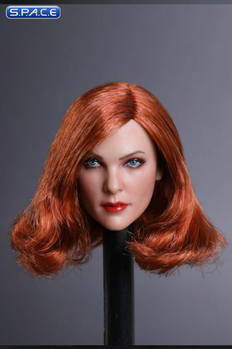 1/6 Scale Mila Head Sculpt (curly copper Hair)