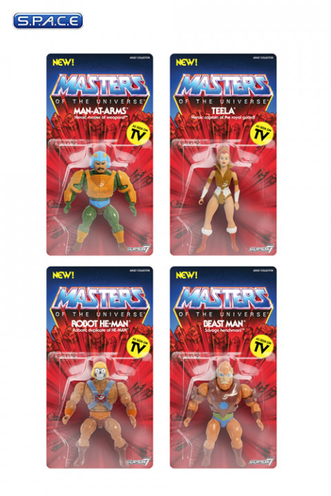 4er Komplettsatz: MOTU Vintage Wave 2 (Masters of the Universe)