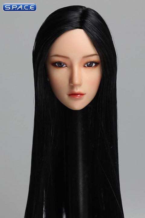 1/6 Scale Mika Head Sculpt (black Hair)