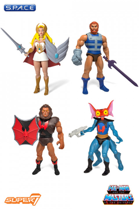 Complete Set of 4: MOTU Club Grayskull Figures Wave 3 (He-Man and the Masters of the Universe)