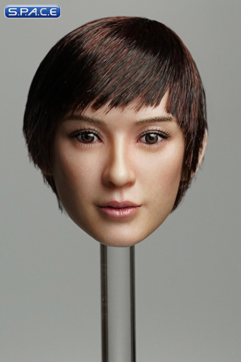 1/6 Scale Amaya Head Sculpt (short brown hair with bangs)