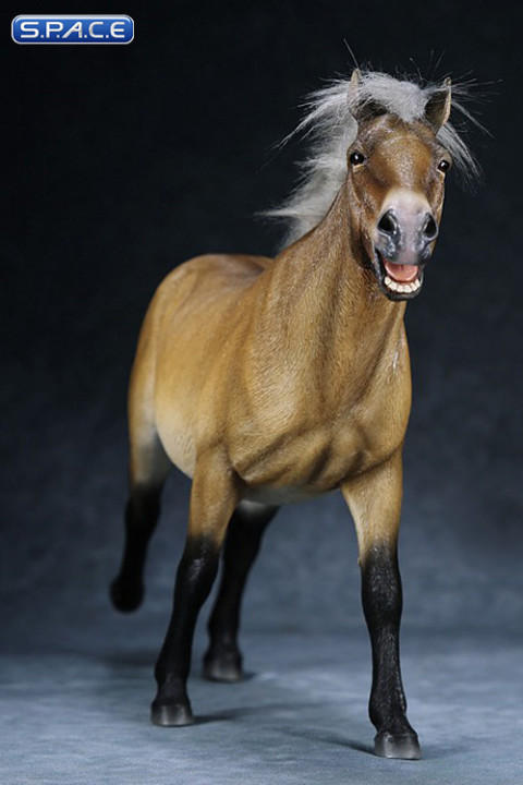 1/6 Scale yellow dun walking Mongolica Horse