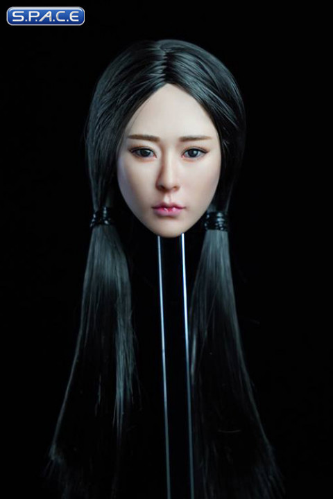 1/6 Scale Kaiwen Head Sculpt (black hair with pigtails)