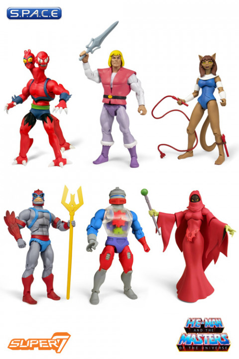 6er Komplettsatz: MOTU Club Grayskull Figures Wave 4 (He-Man and the Masters of the Universe)