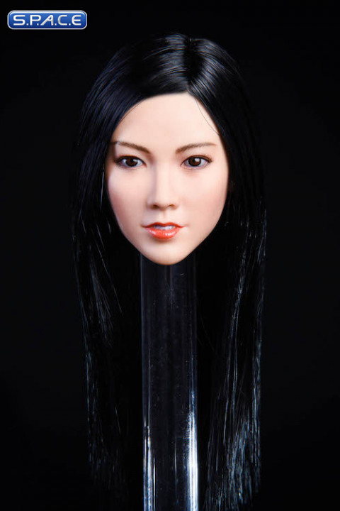 1/6 Scale Asuka Head Sculpt (long black hair)