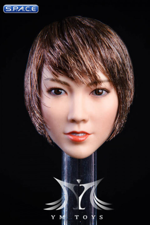 1/6 Scale Asuka Head Sculpt (short brown hair)