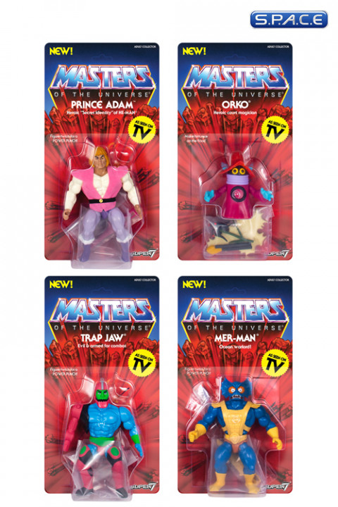 Set of 4: MOTU Vintage Wave 3 (Masters of the Universe)