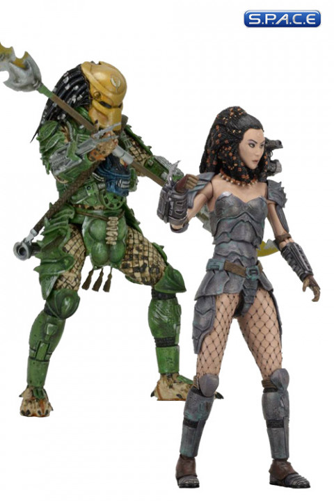 Set of 2: Machiko and Broken Tusk Predator (Predators Series 18)