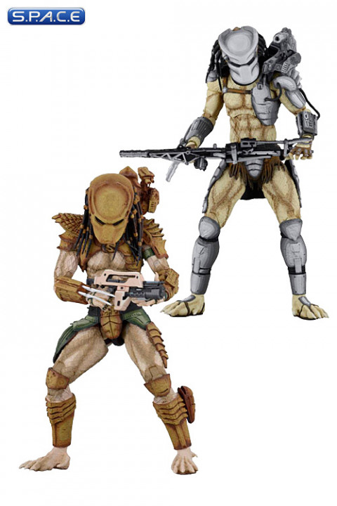 Set of 2: Hunter Predator and Warrior Predator (Avs.P Arcade Appearance Series 1)