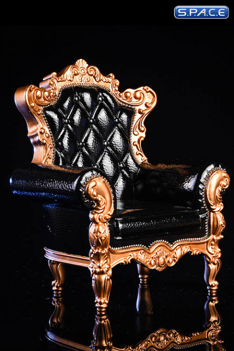 1/6 Scale black Armchair