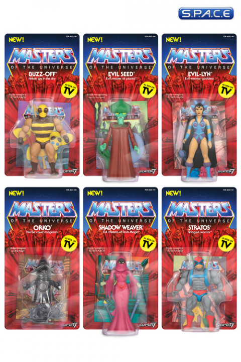 Set of 6: MOTU Vintage Wave 4 (Masters of the Universe)