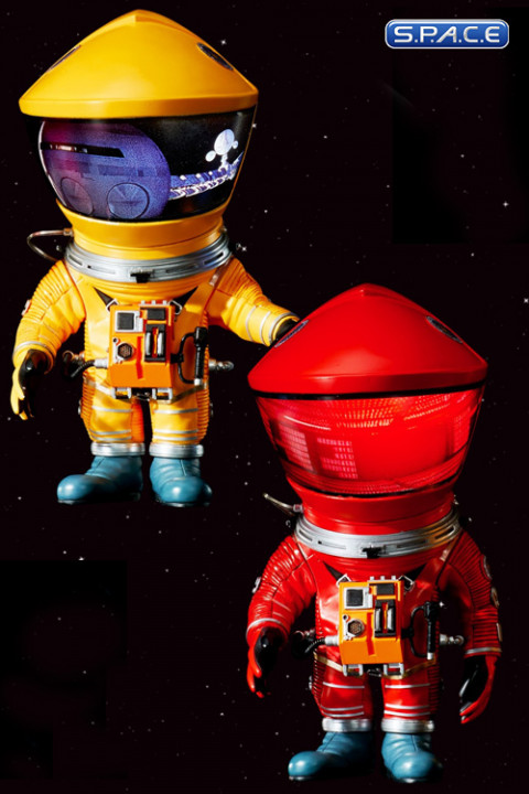 Red & Yellow Astronaut Deformed Real Series Vinyl Statues 2-Pack (2001: A Space Odyssey)
