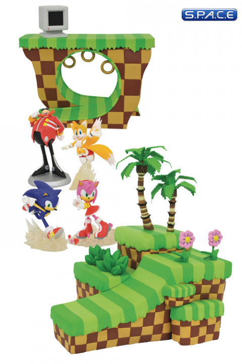 Complete Set of 2: Sonic the Hedgehog Dioarama Playset Series 1 (Sonic the Hedgehog)