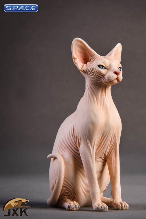 1/6 Scale pale Canadian Hairless Cat