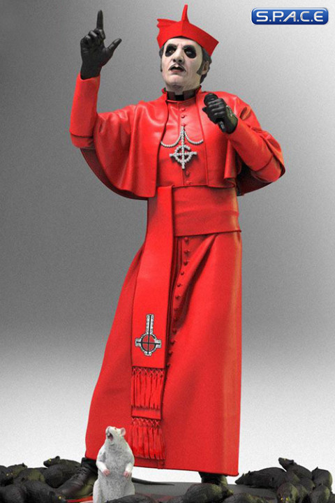 Cardinal Copia in red Cassock Rock Iconz Statue (Ghost)