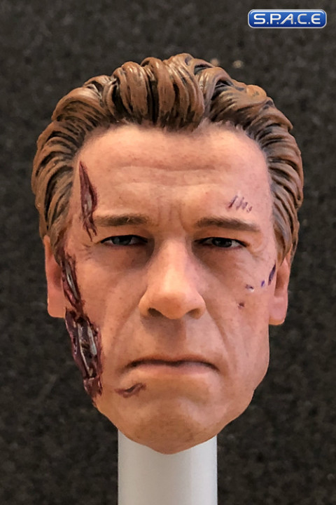 1/6 Scale battle damaged Guardian Head Sculpt (brown hair)