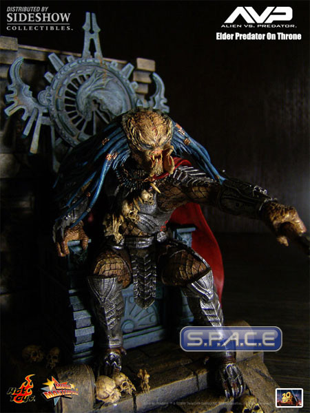 Elder Predator on Throne Statue Kit (Alien vs. Predator)