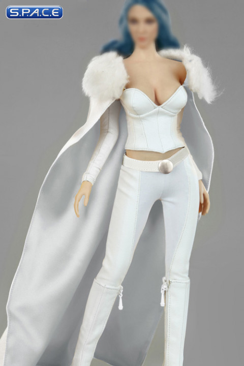 1/6 Scale Ice Queen white Cosplay Clothing Set Ver. 2.0