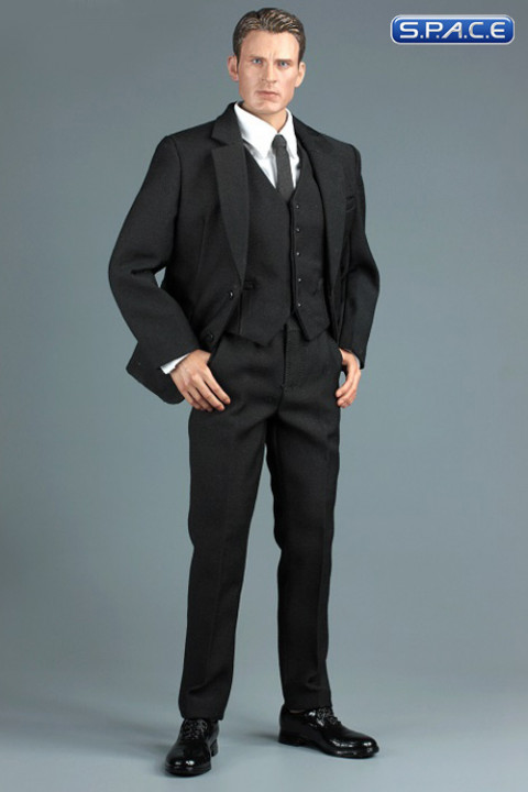1/6 Scale black Suit for strong Bodies