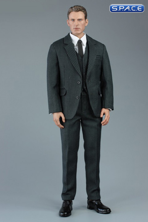 1/6 Scale grey pinstripe Suit for strong Bodies