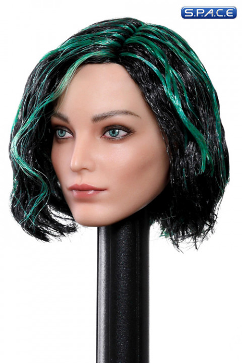 1/6 Scale Lorna Head Sculpt (short green hair)