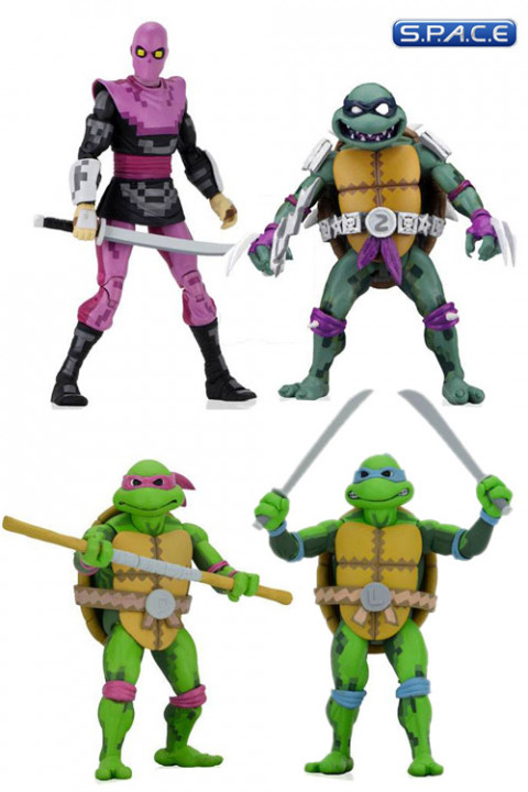 4er Komplettsatz: TMNT: Turtles in Time Serie 1 (Teenage Mutant Ninja Turtles: Turtles in Time)