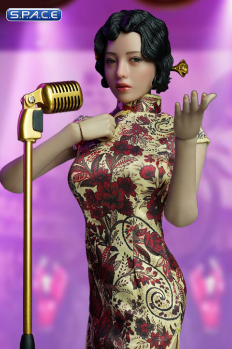 1/6 Scale gold Shanghai Nightclub Singer Cosplay Set