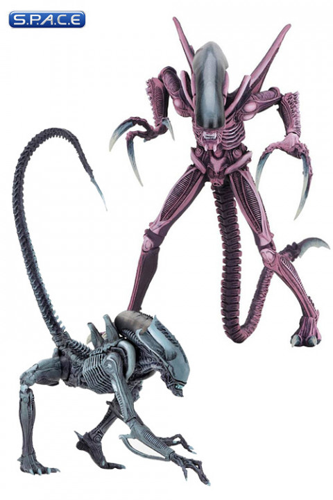 Set of 2: Razor Claws Alien and Arachnoid Alien (Avs.P Arcade Appearance Series 1)