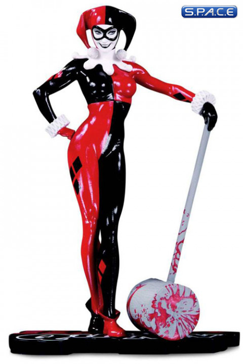 Harley Quinn Statue by Adam Hughes (DC Comics Red, White & Black)